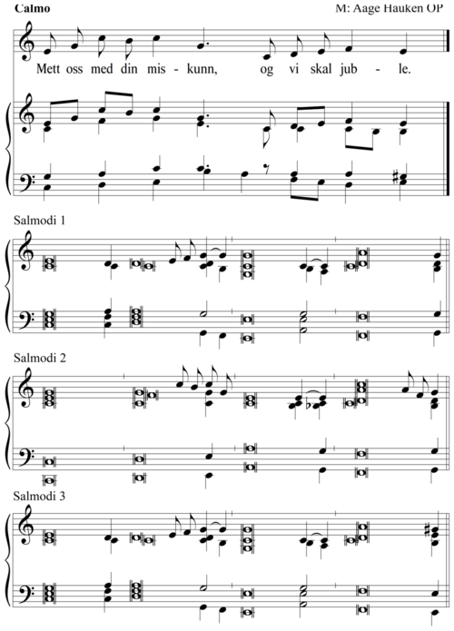 Mett oss med din miskunn, og vi skal juble