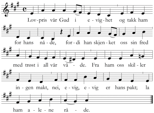 Lovpris vår Gud i evighet